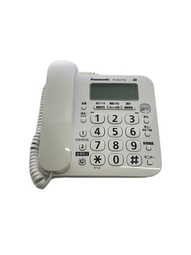 【中古】Panasonic◆電話機 VE-GD27DW-W【家電・ビジュアル・オーディオ】 【中古】Panasonic◆電話機 VE-GD27DW-W【家電・ビジュアル・オーディオ】