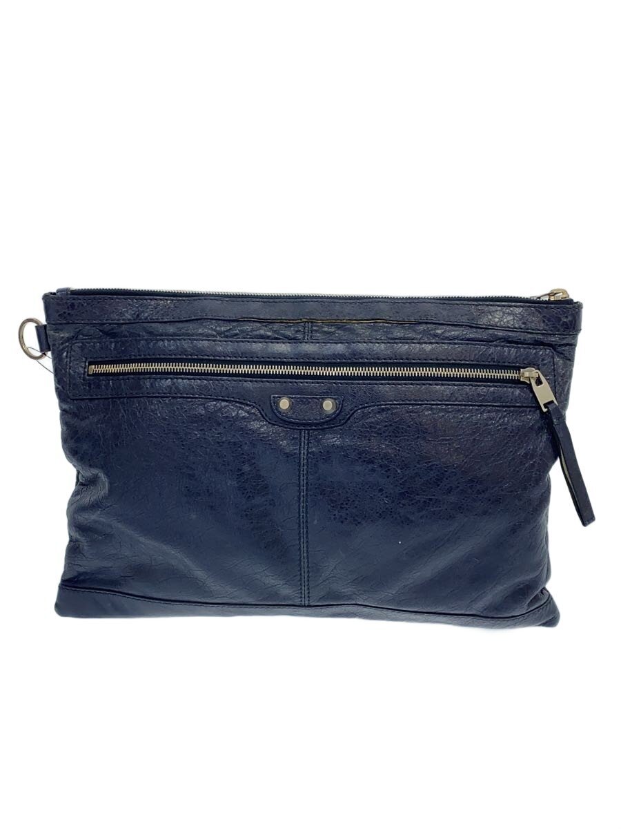 Other - 【中古】BALENCIAGA◆セカンドバッグ/レザー/NVY/273023【バッグ】