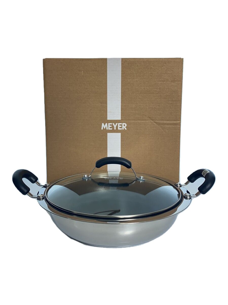 【中古】Meyer◆両手鍋/サイズアップホットポット/サイズ:26cm/SLV/SC25-W26【キッチン用品】