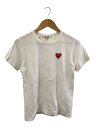 【中古】PLAY COMME des GARCONS◆Tシャツ/L/コットン/WHT/AZ-T107【レディースウェア】(4)