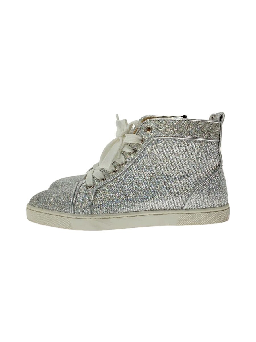 【中古】Christian Louboutin◆ハイカットスニーカー/35/SLV【シューズ】