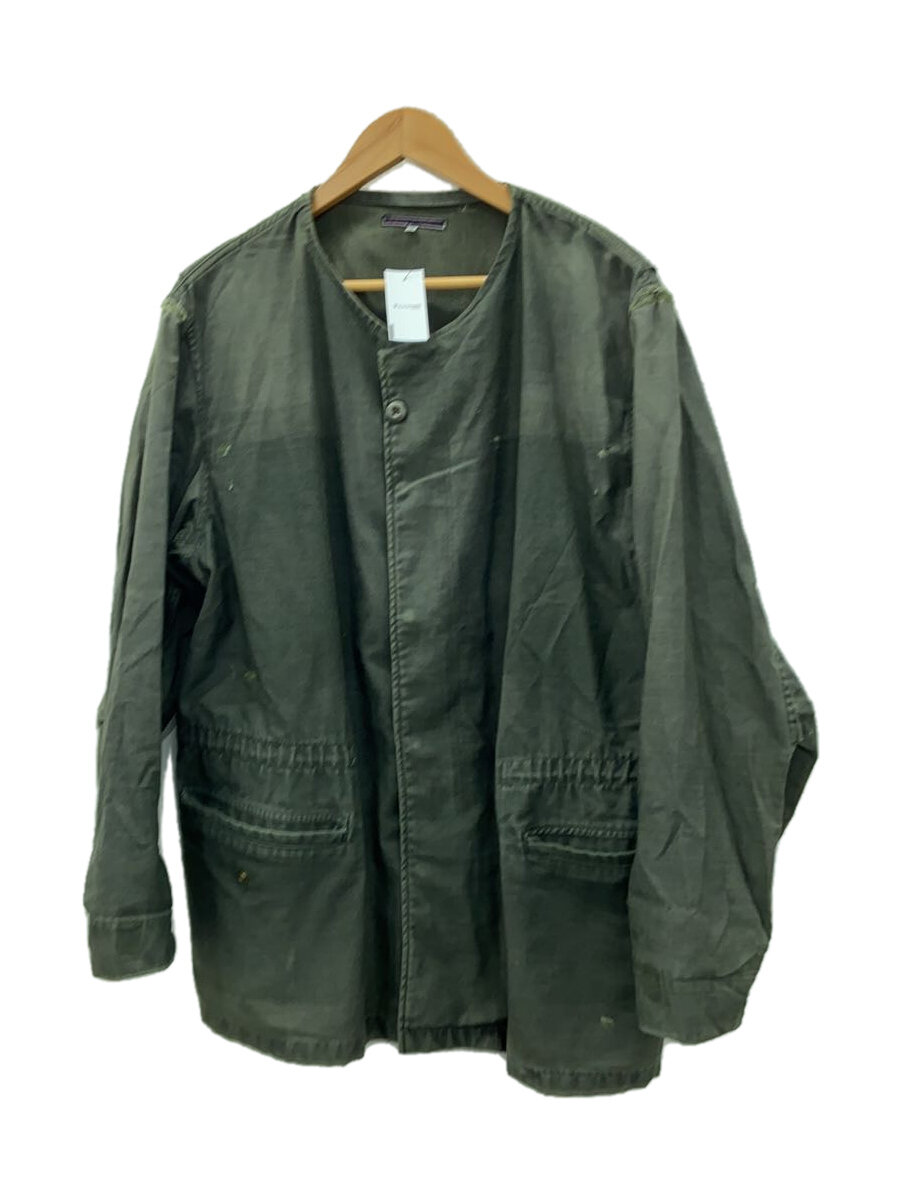 【中古】Rebuild by Needles◆ノーカラージャケット/M/コットン/KHK【メンズウェア】