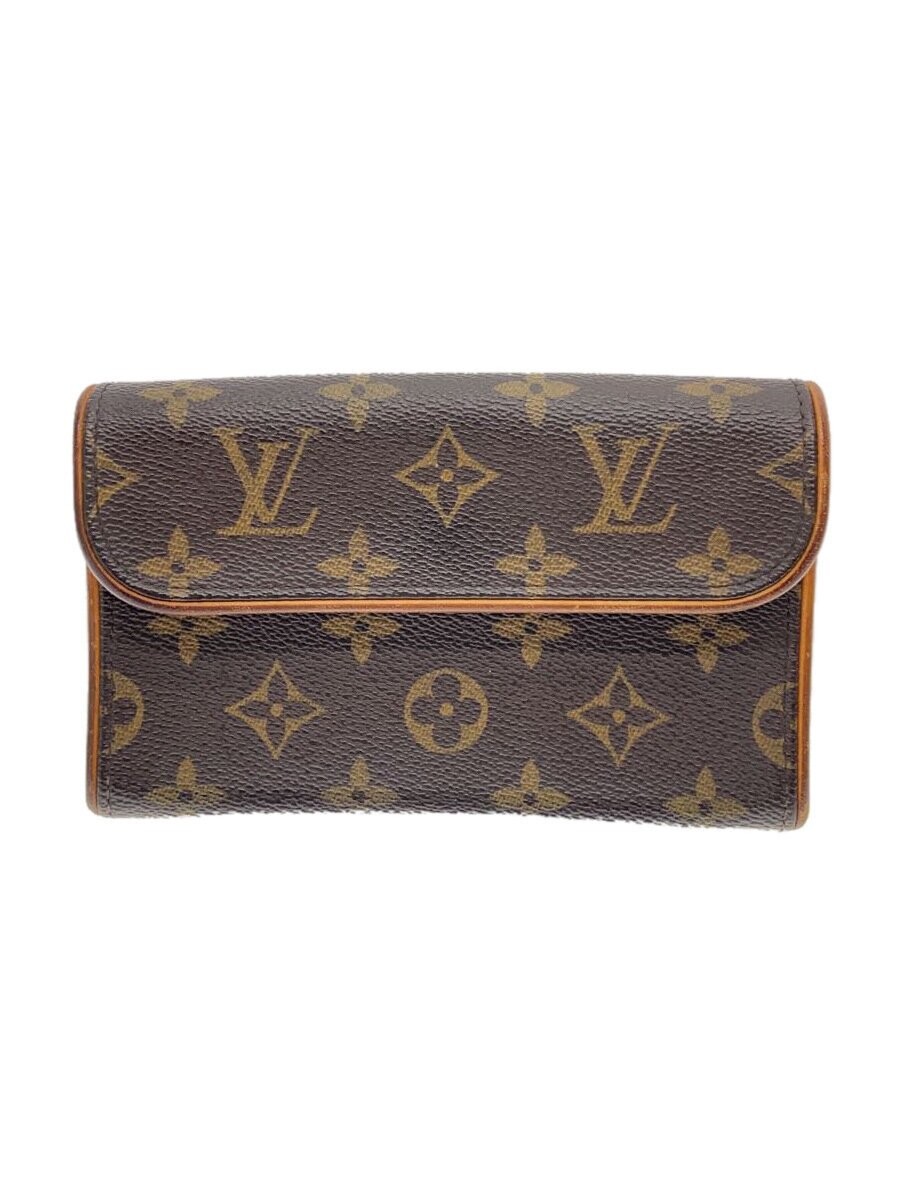 【中古】LOUIS VUITTON◆ポシェット・フロランティーヌ_モノグラム・キャンバス_BRW/PVC/BRW/総柄【バッグ】
