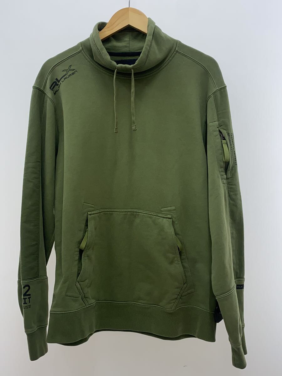 【中古】RLX RALPHLAUREN◆スウェット/M/コットン/KHK【メンズウェア】