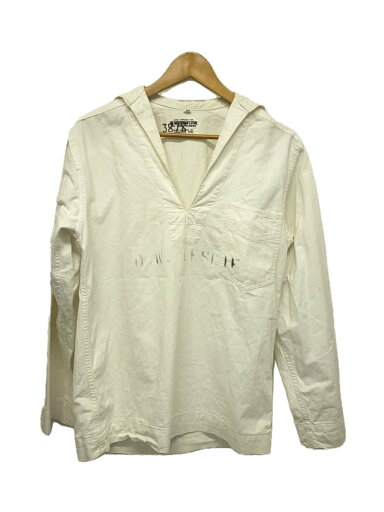 【中古】US.NAVY◆長袖シャツ/38/コットン/WHT/無地【メンズウェア】 【中古】US.NAVY◆長袖シャツ/38/コットン/WHT/無地【メンズウェア】