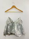 【中古】MAISON SPECIAL◆【タグ付】2025SS Shining Tiered Camisole Tunic/FREE/SLV【レディースウェア】