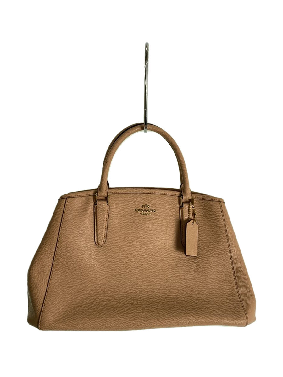 【中古】COACH◆バッグ/レザー/PNK/無地/F57527【バッグ】