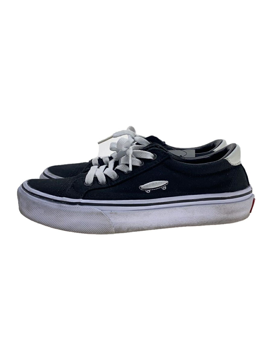 【中古】VANS◆ローカットスニーカー/23cm/BLK/キャンバス/581237-0001【シューズ】