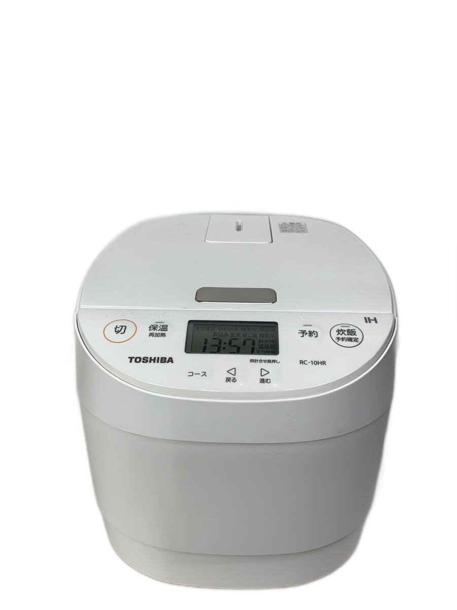 電鍋 - 【中古】TOSHIBA◆炊飯器 RC-10HR(W)【家電・ビジュアル・オーディオ】