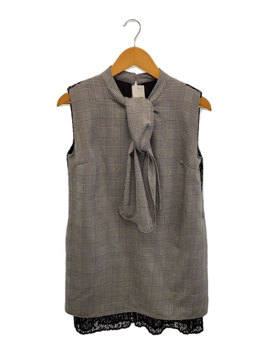 【中古】Her lip to◆Orangery Mini Dress/S/アクリル/GRY/グレンCK/1233305025【レディースウェア】