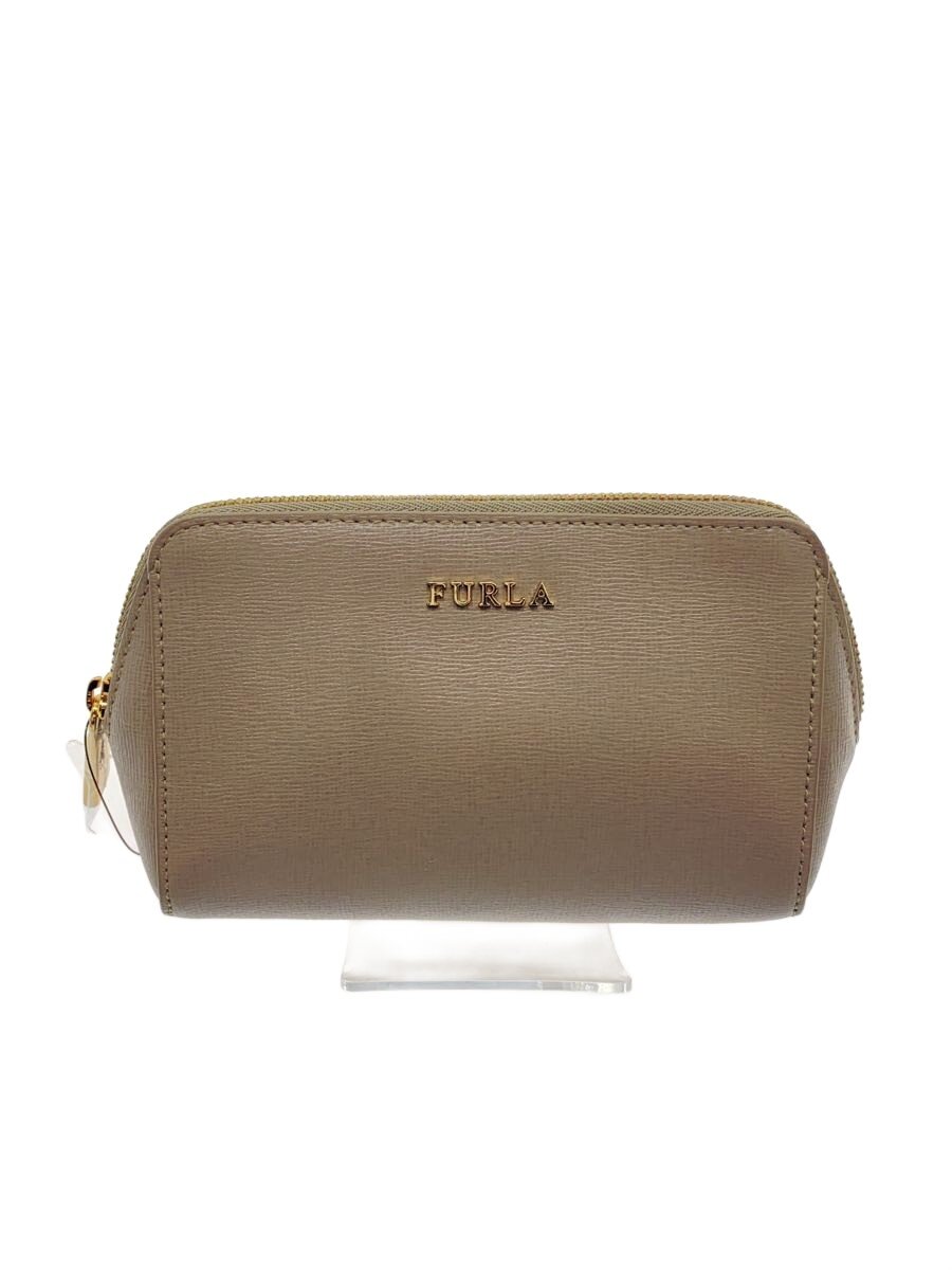 【中古】FURLA◆ポーチ/--/GRY/856589【バッグ】