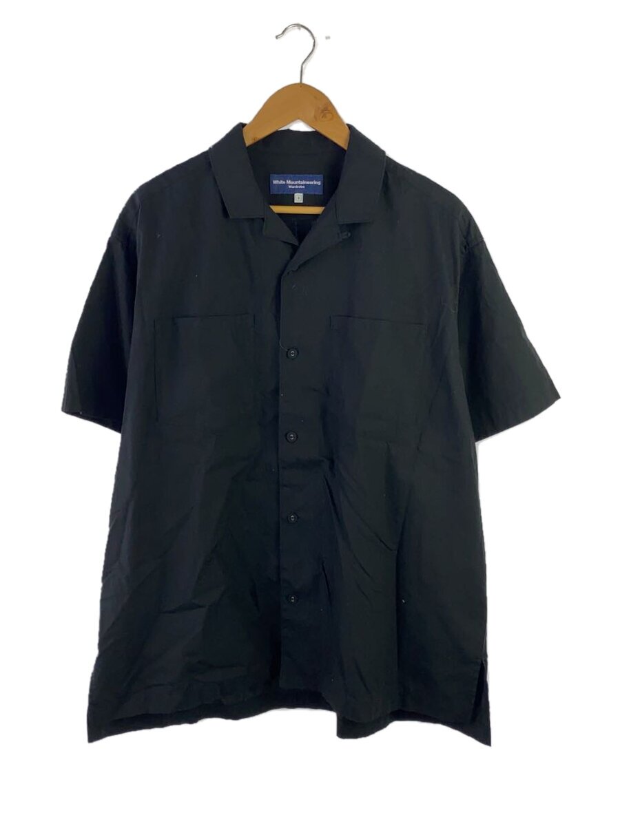 【中古】WHITE MOUNTAINEERING◆半袖シャツ/3/コットン/BLK/WR2371103【メンズウェア】