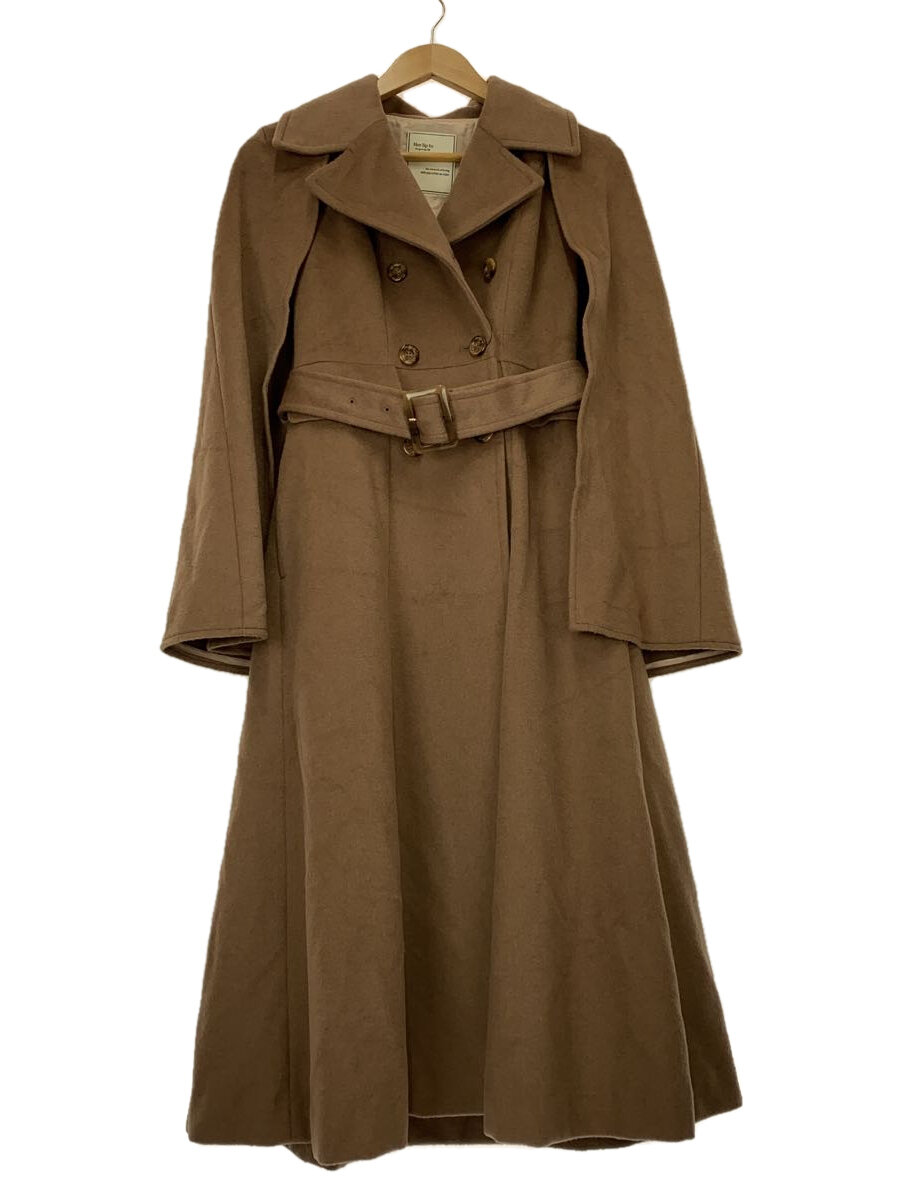 【中古】Her lip to◆Mademoiselle 2Way Long Coat/コート/S/ポリエステル/CML/1224307081【レディースウェア】
