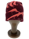 【中古】ARC’TERYX◆Grotto TOQUE Beanie/58cm/ポリエステル/ボルドー/総柄/メンズ/X000009253【服飾雑貨他】