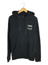 【中古】VOLCOM◆パーカー/M/コットン/ブラック【メンズウェア】