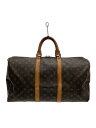 【中古】LOUIS VUITTON◆キーポル50_モノグラム・キャンバス_BRW/PVC/BRW【バッグ】