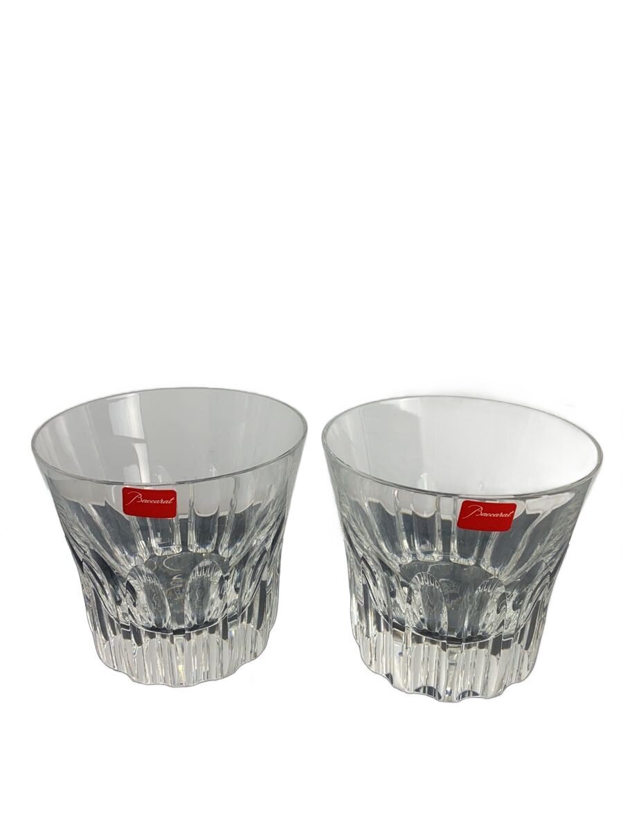 【中古】Baccarat◆ロックグラス/2点セット【キッチン用品】