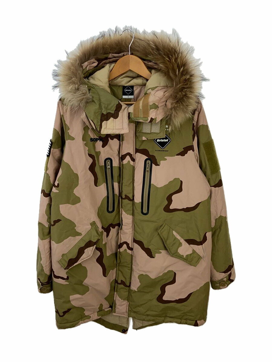 【中古】F.C.R.B.(F.C.Real Bristol)◆カモフラ/ベージュ/カーキ/FCRB-167024/16AW/PADDED FIELD COAT/メンズ/迷彩//【メンズウェア】