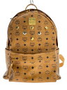 【中古】MCM◆リュック/レザー/CML/総柄/MWK1SVE01CO001【バッグ】