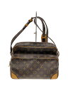 【中古】LOUIS VUITTON◆ナイル_モノグラム・キャンバス_BRW/PVC/BRW/モノグラム【バッグ】