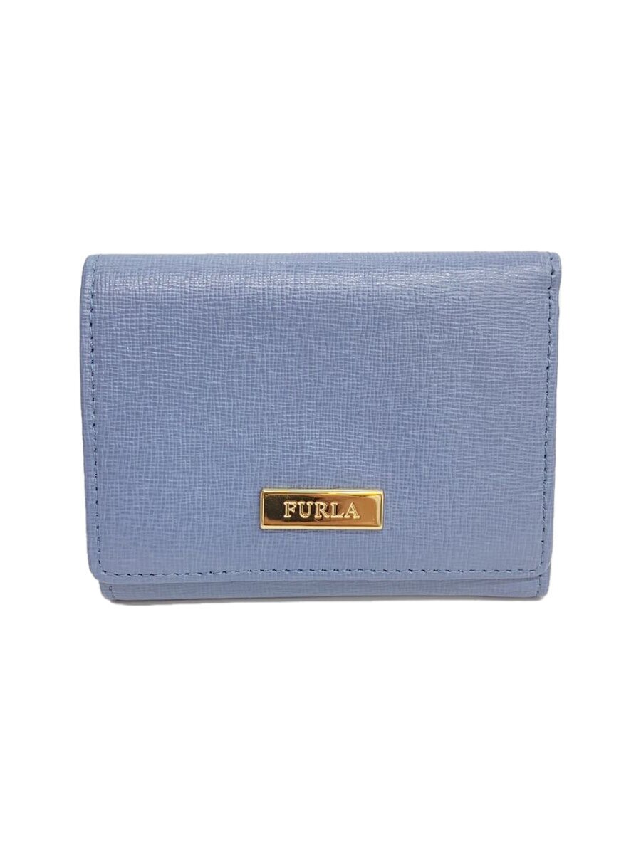 【中古】FURLA◆3つ折り財布/--/BLU/レディース【服飾雑貨他】