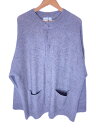 【中古】remer◆カーディガン(厚手)/L/アクリル/GRY/無地/RRSTR0222001/タグ付/リメール【メンズウェア】