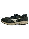 【中古】MIZUNO◆スポーツその他/BLK/J1GC182402/ランニングシューズ/使用感有【スポーツ】