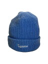 【中古】Supreme◆ニットキャップ/--/アクリル/BLU/無地/メンズ【服飾雑貨他】