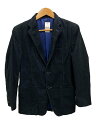 【中古】COMME des GARCONS HOMME◆テーラードジャケット/XS/コーデュロイ/BLK/HP-J017【メンズウェア】