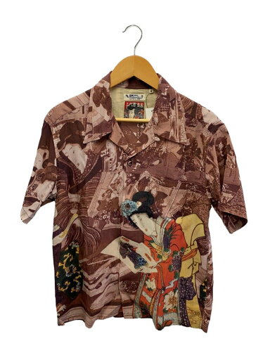 【中古】SUN SURF◆三代目歌川豊国/今様見立士農工商・商人/アロハシャツ/M/コットン/SS387【メンズウェア】 【中古】SUN SURF◆三代目歌川豊国/今様見立士農工商・商人/アロハシャツ/M/コットン/SS387【メンズウェア】