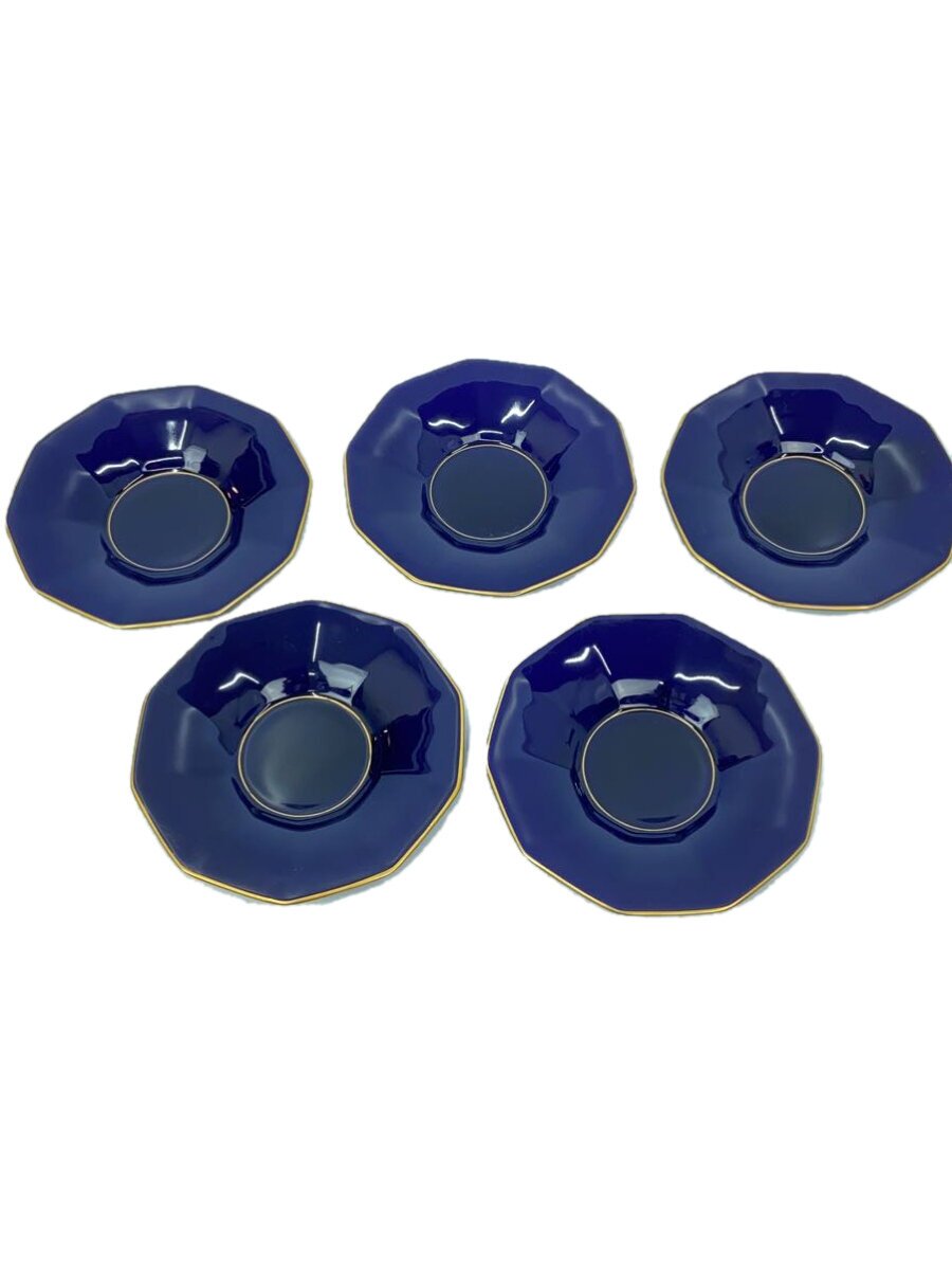 【中古】香蘭社◆十角茶択セット/皿/5点セット/NVY【キッチン用品】