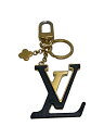【中古】LOUIS VUITTON◆ポルト・クレ・LVカプシーヌ_BLK/牛革/BLK/レディース【服飾雑貨他】(4)