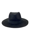 【中古】VANQUISH◆ハット/--/ポリエステル/BLK/メンズ【服飾雑貨他】