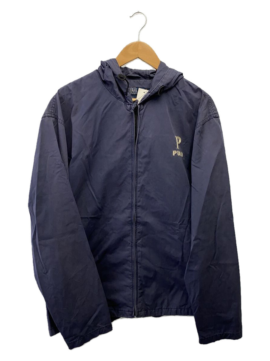 【中古】POLO RALPH LAUREN◆90s/P POLO/ジャケット/XL/コットン/NVY【メンズウェア】