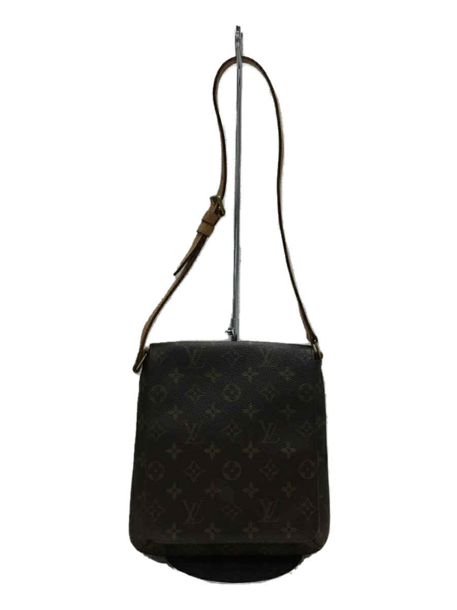 【中古】LOUIS VUITTON◆ミュゼット・サルサ・ショートショルダー_モノグラム_BRW/PVC/BRW/M51387【バッグ】