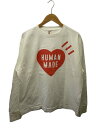 【中古】HUMAN MADE◆長袖Tシャツ/XL/コットン/WHT【メンズウェア】(4)