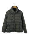 【中古】POLO RALPH LAUREN◆ダウンジャケット/S/ポリエステル/グレー/無地/ハイネック【レディースウェア】