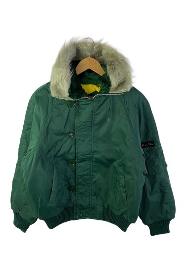 【中古】フライトジャケット/--/--/GRN/無地【メンズウェア】