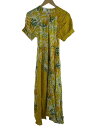 【中古】Jancidium◆Jancidium/半袖ワンピース/FREE/レーヨン/イエロー/総柄/1022011010【レディースウェア】(4)