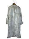 【中古】yohji yamamoto POUR HOMME◆19ss/ポケットデザイン ロングブラウス/シャツ/3/コットン/WHT【メンズウェア】