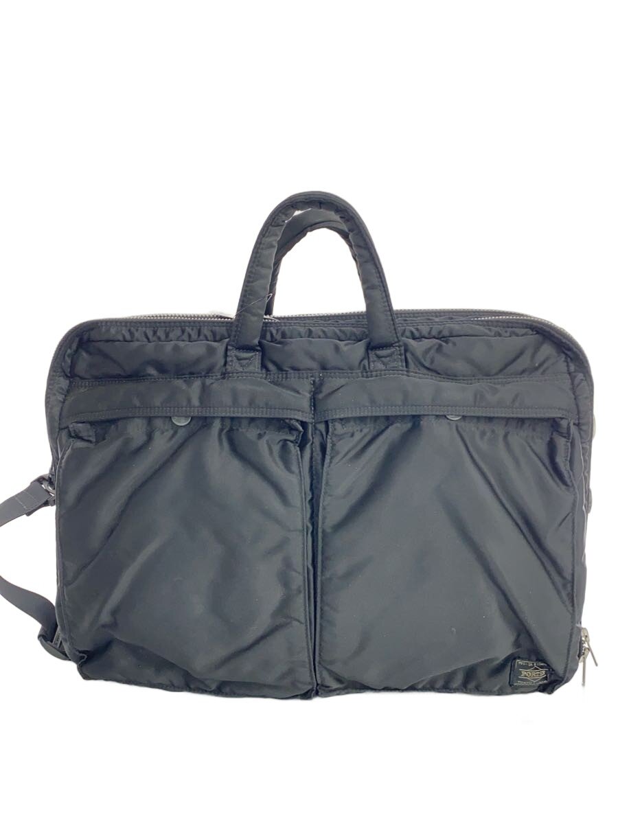 【中古】PORTER◆ショルダーバッグ/ナイロン/BLK/無地【バッグ】