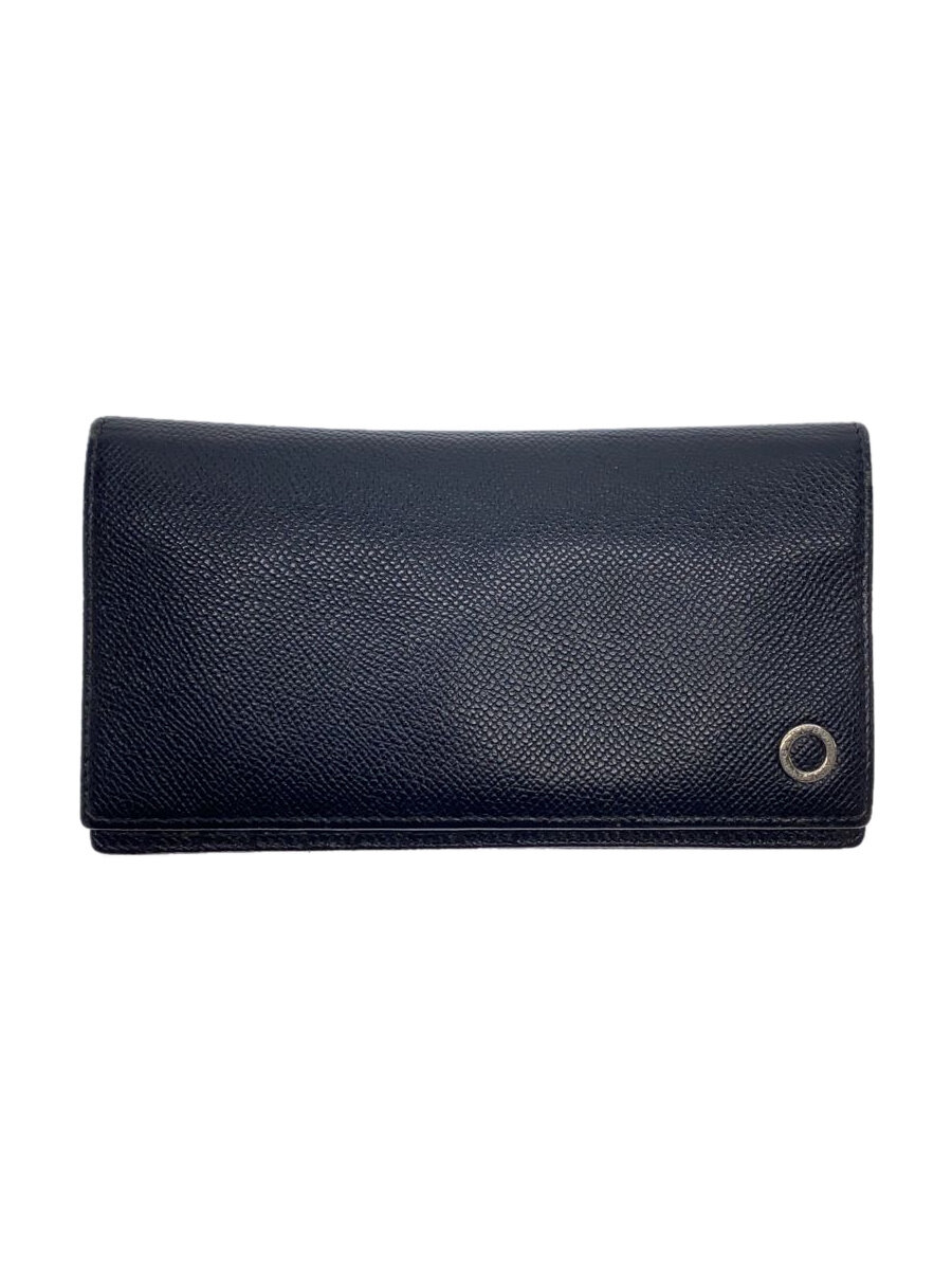 【中古】BVLGARI◆長財布/レザー/BLK/メンズ/30398【服飾雑貨他】