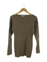 yÁzCLANELOOSE SHAPE RIB KNIT TOPS/1/Rbg/BRW/11106-1032yfB[XEFAz