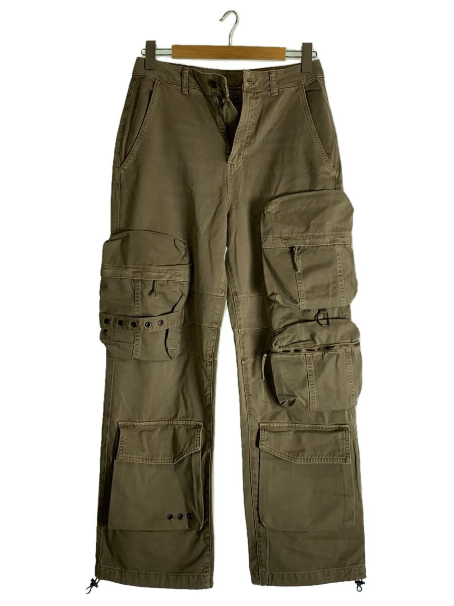 【中古】ZARA◆UTILITY POCKET PANTs/カーゴパンツ/S/コットン/KHK/無地/4877/300/806//【メンズウェア】