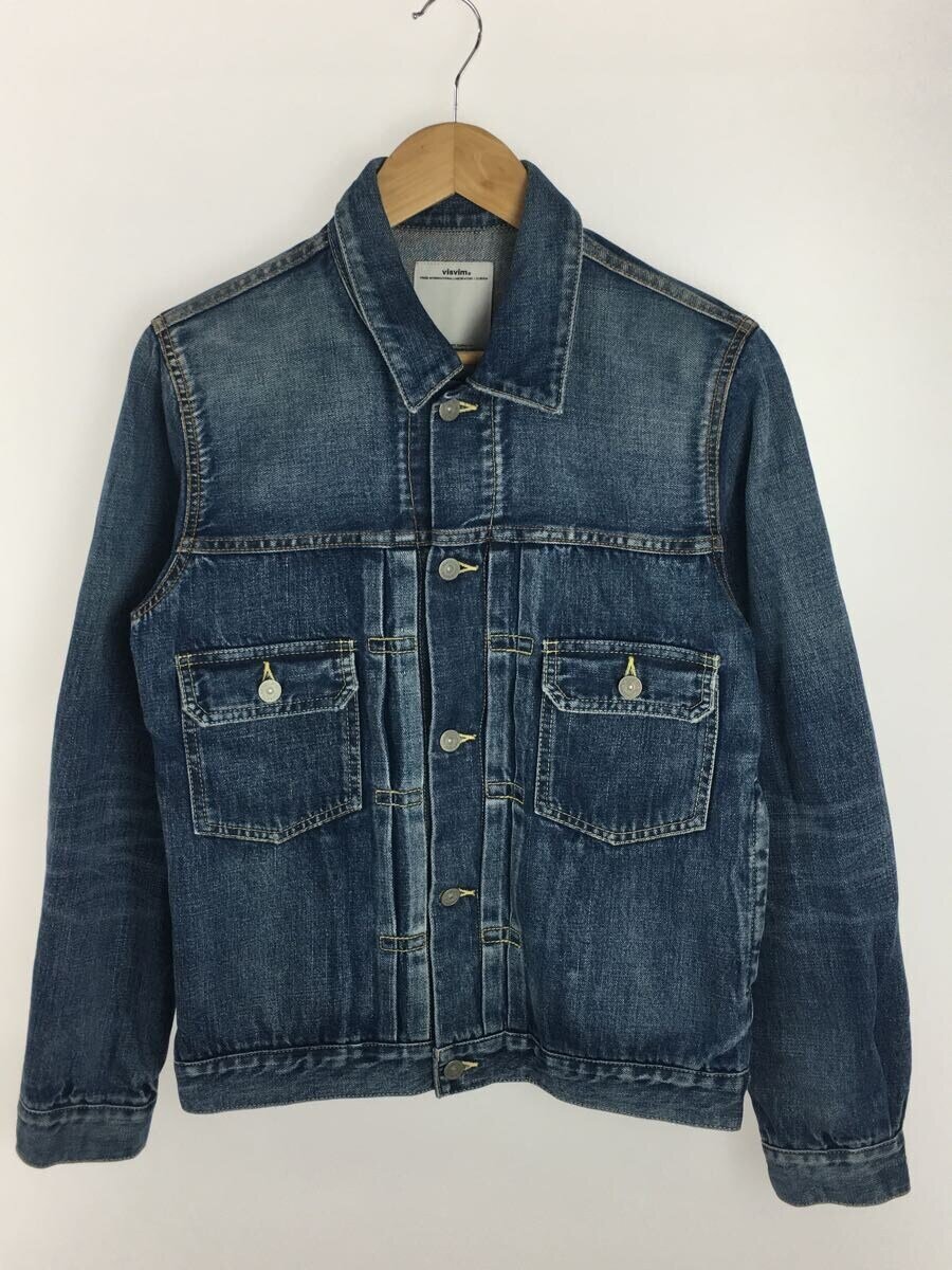 【中古】visvim◆101 JKT DAMAGED/加工/Gジャン/1/デニム/IDG/0115105006002【メンズウェア】