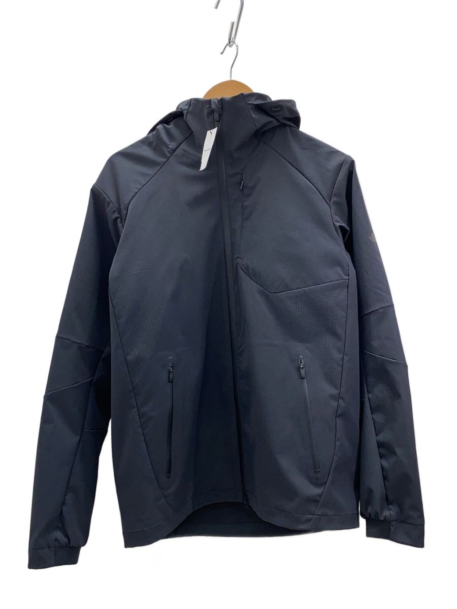 【中古】adidas◆ストレッチウーブンフルジップパーカー/ジャケット/M/ポリエステル/BLK/JM2007//【メンズウェア】