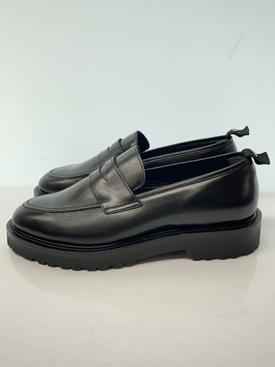 【中古】K-3B◆ローファー/US7.5/BLK【シューズ】