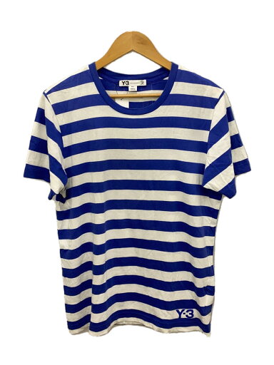 【中古】Y-3◆Tシャツ/M/コットン/NVY/ボーダー【メンズウェア】 【中古】Y-3◆Tシャツ/M/コットン/NVY/ボーダー【メンズウェア】