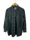 【中古】ST JOHN’S BAY◆長袖シャツ/18/コットン/BLK/MUJERES【メンズウェア】