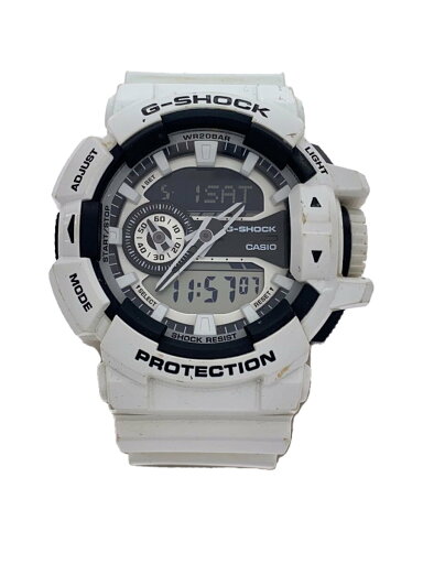 【中古】CASIO◆クォーツ腕時計・G-SHOCK/デジアナ/WHT【服飾雑貨他】 【中古】CASIO◆クォーツ腕時計・G-SHOCK/デジアナ/WHT【服飾雑貨他】